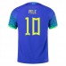 Coppa del mondo 2022 Maglia Brasile Pele 10 Divisa Trasferta
