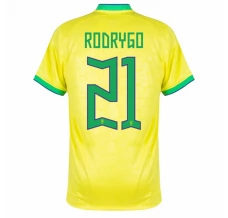 Coppa del mondo 2022 Maglia Brasile Rodrigo 21 Divisa Prima