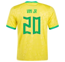 Coppa del mondo 2022 Maglia Brasile Vini Jr 20 Divisa Prima