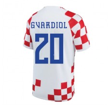 Coppa del mondo 2022 Maglia Croazia Gvardiol 20 Divisa Prima