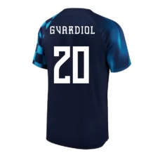 Coppa del mondo 2022 Maglia Croazia Gvardiol 20 Divisa Trasferta
