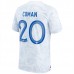 Coppa del mondo 2022 Maglia Francia Coman 20 Divisa Trasferta