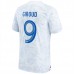 Coppa del mondo 2022 Maglia Francia Giroud 9 Divisa Trasferta