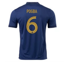 Coppa del mondo 2022 Maglia Francia Pogba 6 Divisa Prima