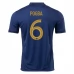 Coppa del mondo 2022 Maglia Francia Pogba 6 Divisa Prima