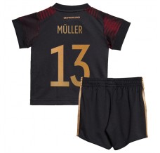 Coppa del mondo 2022 Maglia Germania Müller 13 Bambino Divisa Trasferta
