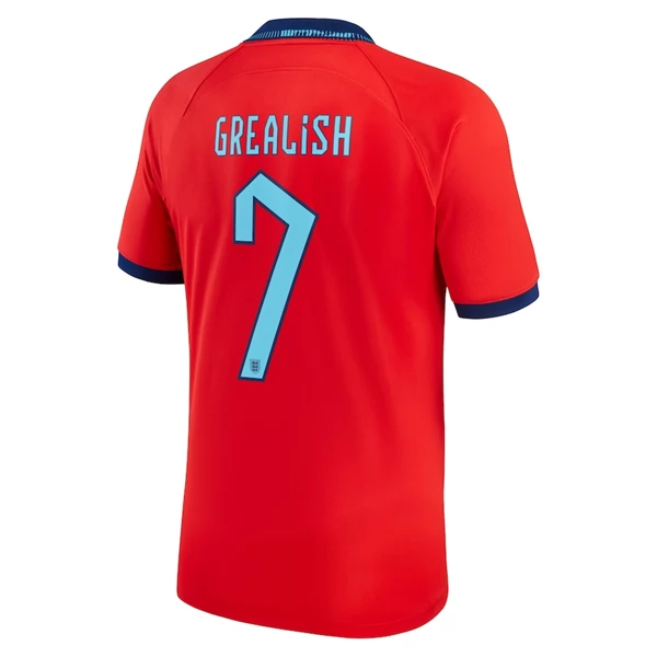 Coppa del mondo 2022 Maglia Inghilterra Grealish 7 Divisa Trasferta Coppa del mondo 2022 Maglia Inghilterra Grealish 7 Divisa Trasferta