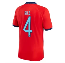 Coppa del mondo 2022 Maglia Inghilterra Rice 4 Divisa Trasferta
