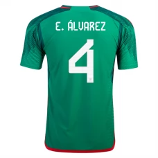 Coppa del mondo 2022 Maglia Messico E. Alvarez 4 Divisa Prima
