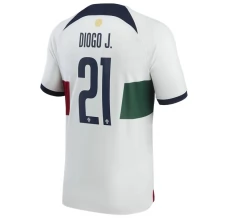 Coppa del mondo 2022 Maglia Portogallo Diogo J. 21 Divisa Trasferta