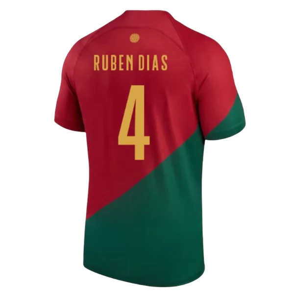 Coppa del mondo 2022 Maglia Portogallo Rúben Dias 4 Divisa Prima Coppa del mondo 2022 Maglia Portogallo Rúben Dias 4 Divisa Prima