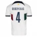 Coppa del mondo 2022 Maglia Portogallo Rúben Dias 4 Divisa Trasferta