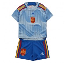 Coppa del mondo 2022 Maglia Spagna Bambino Divisa Trasferta