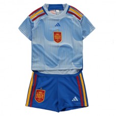 Coppa del mondo 2022 Maglia Spagna Bambino Divisa Trasferta