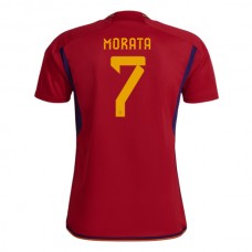 Coppa del mondo 2022 Maglia Spagna Morata 7 Divisa Prima