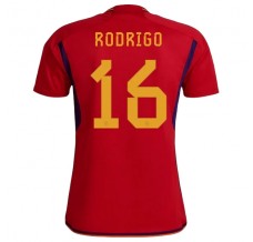 Coppa del mondo 2022 Maglia Spagna Rodrigo 16 Divisa Prima