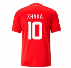 Coppa del mondo 2022 Maglia Svizzera Xhaka 10 Divisa Prima