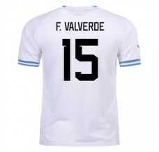 Coppa del mondo 2022 Maglia Uruguay F.Valverde 15 Divisa Trasferta