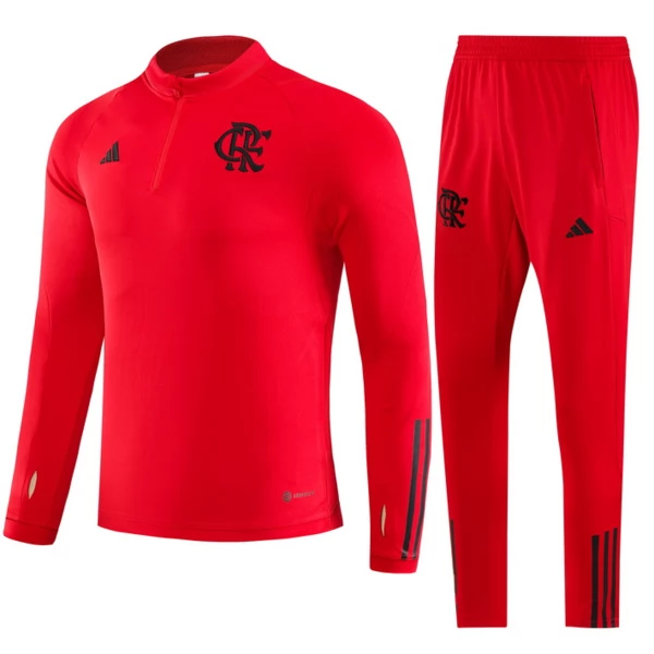 CR Flamengo Tute Felpe da Allenamento 2023/24 - 1-4 Zip Rosso CR Flamengo Tute Felpe da Allenamento 2023/24 - 1-4 Zip Rosso