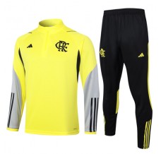 CR Flamengo Tute Felpe da Allenamento Bambino 2024/25 - 1-4 Zip Giallo