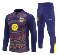 FC Barcelona Tuta Felpa da Allenamento 2025/26 - 1-4 Zip Blu