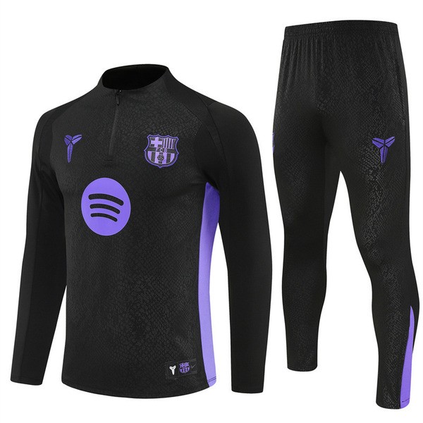FC Barcelona Tuta Felpa da Allenamento 2025/26 - 1-4 Zip Nero FC Barcelona Tuta Felpa da Allenamento 2025/26 - 1-4 Zip Nero