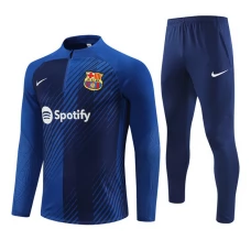 FC Barcelona Tute Felpe da Allenamento 2023/24 - 1-4 Zip Blu Camouflage