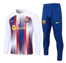 FC Barcelona Tute Felpe da Allenamento 2023/24 - 1-4 Zip Blu Rosso