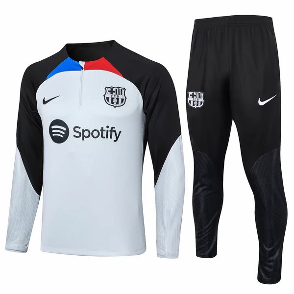 FC Barcelona Tute Felpe da Allenamento 2023/24 - 1-4 Zip Grigio Nero FC Barcelona Tute Felpe da Allenamento 2023/24 - 1-4 Zip Grigio Nero
