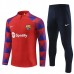 FC Barcelona Tute Felpe da Allenamento 2023/24 - 1-4 Zip Rosso Blu