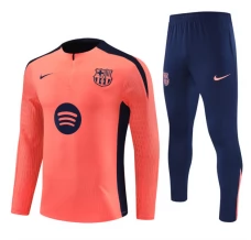 FC Barcelona Tute Felpe da Allenamento 2024/25 - 1-4 Zip Arancione