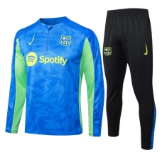 FC Barcelona Tute Felpe da Allenamento 2024/25 - 1-4 Zip Blu