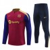 FC Barcelona Tute Felpe da Allenamento 2024/25 - 1-4 Zip Blu Rosso