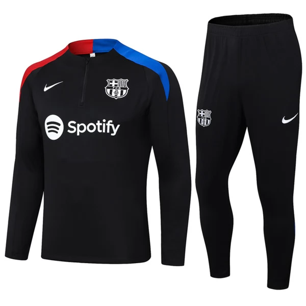FC Barcelona Tute Felpe da Allenamento 2024/25 - 1-4 Zip Nero Rosso FC Barcelona Tute Felpe da Allenamento 2024/25 - 1-4 Zip Nero Rosso