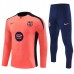 FC Barcelona Tute Felpe da Allenamento Bambino 2024/25 - 1-4 Zip Arancione