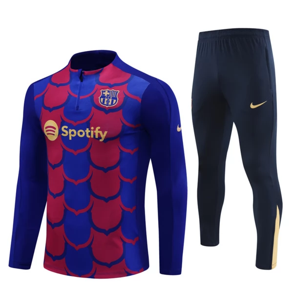 FC Barcelona Tute Felpe da Allenamento Bambino 2024/25 - 1-4 Zip Blu FC Barcelona Tute Felpe da Allenamento Bambino 2024/25 - 1-4 Zip Blu