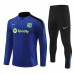 FC Barcelona Tute Felpe da Allenamento Bambino 2024/25 - 1-4 Zip Blu