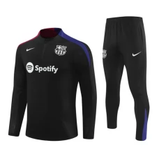 FC Barcelona Tute Felpe da Allenamento Bambino 2024/25 - 1-4 Zip Nero