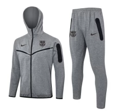 FC Barcelona Tute Giacca da Allenamento 2024/25 - Cappuccio Grigio
