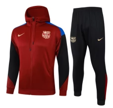 FC Barcelona Tute Giacca da Allenamento 2024/25 - Cappuccio Rosso