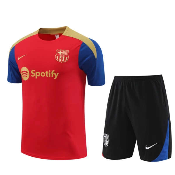 FC Barcelona Tute Maglia da Allenamento Bambino 2024/25 - Shorts Rosso FC Barcelona Tute Maglia da Allenamento Bambino 2024/25 - Shorts Rosso