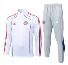 FC Bayern München Tuta Felpa da Allenamento Bambino 2025/26 - 1-4 Zip Bianco
