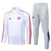 FC Bayern München Tuta Felpa da Allenamento Bambino 2025/26 - 1-4 Zip Bianco