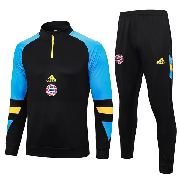FC Bayern München Tute Felpe da Allenamento 2023/24 - 1-4 Zip Blu Nero FC Bayern München Tute Felpe da Allenamento 2023/24 - 1-4 Zip Blu Nero