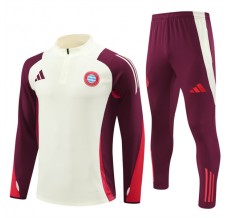 FC Bayern München Tute Felpe da Allenamento 2024/25 - 1-4 Zip Bianco
