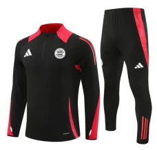 FC Bayern München Tute Felpe da Allenamento 2024/25 - 1-4 Zip Nero Rosso