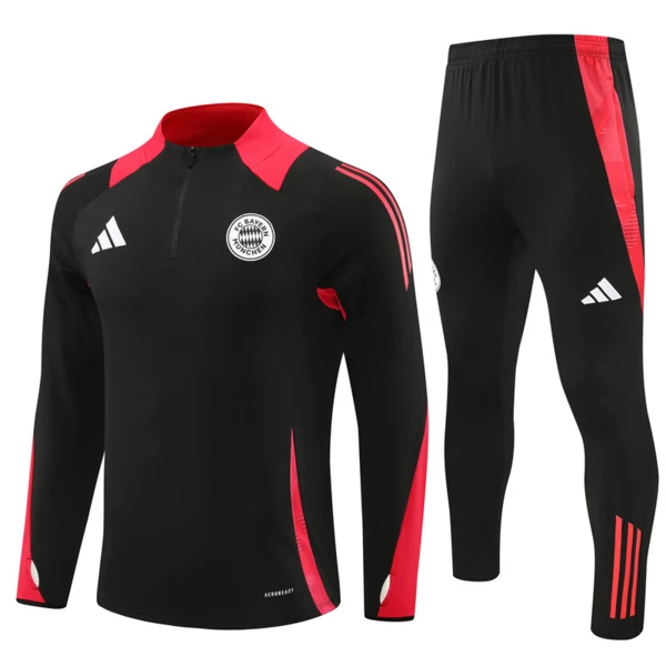 FC Bayern München Tute Felpe da Allenamento 2024/25 - 1-4 Zip Nero Rosso FC Bayern München Tute Felpe da Allenamento 2024/25 - 1-4 Zip Nero Rosso