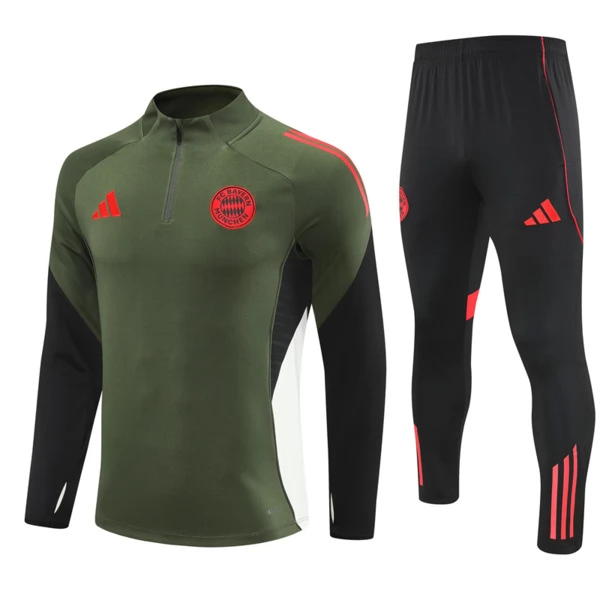 FC Bayern München Tute Felpe da Allenamento 2025/26 - 1-4 Zip Verde FC Bayern München Tute Felpe da Allenamento 2025/26 - 1-4 Zip Verde