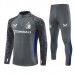 Feyenoord Rotterdam Tuta Felpa da Allenamento Bambino 2025/26 - 1-4 Zip Grigio
