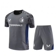Feyenoord Rotterdam Tuta Maglia da Allenamento 2025/26 - Shorts Grigio